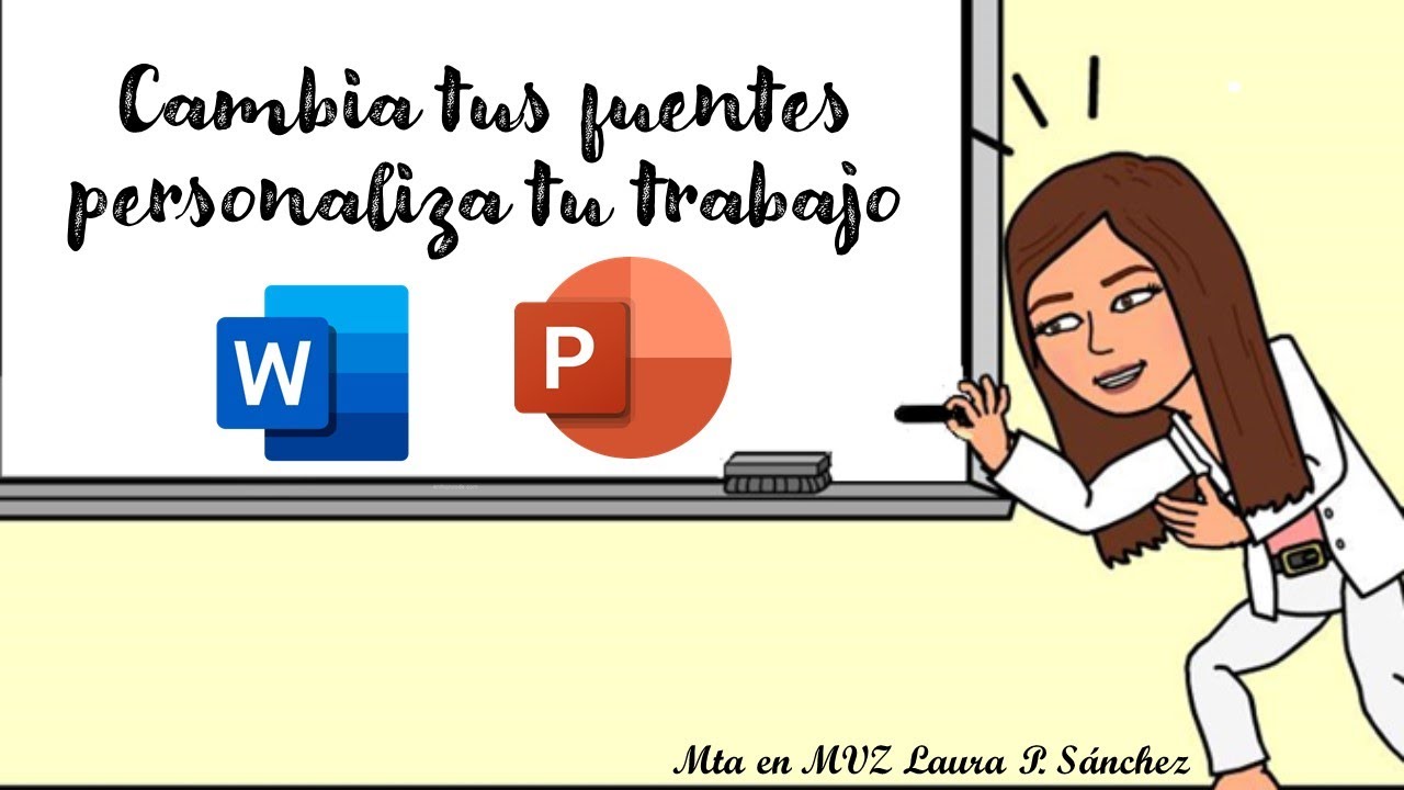 Usa otras fuentes (cambia la escritura) word/power point
