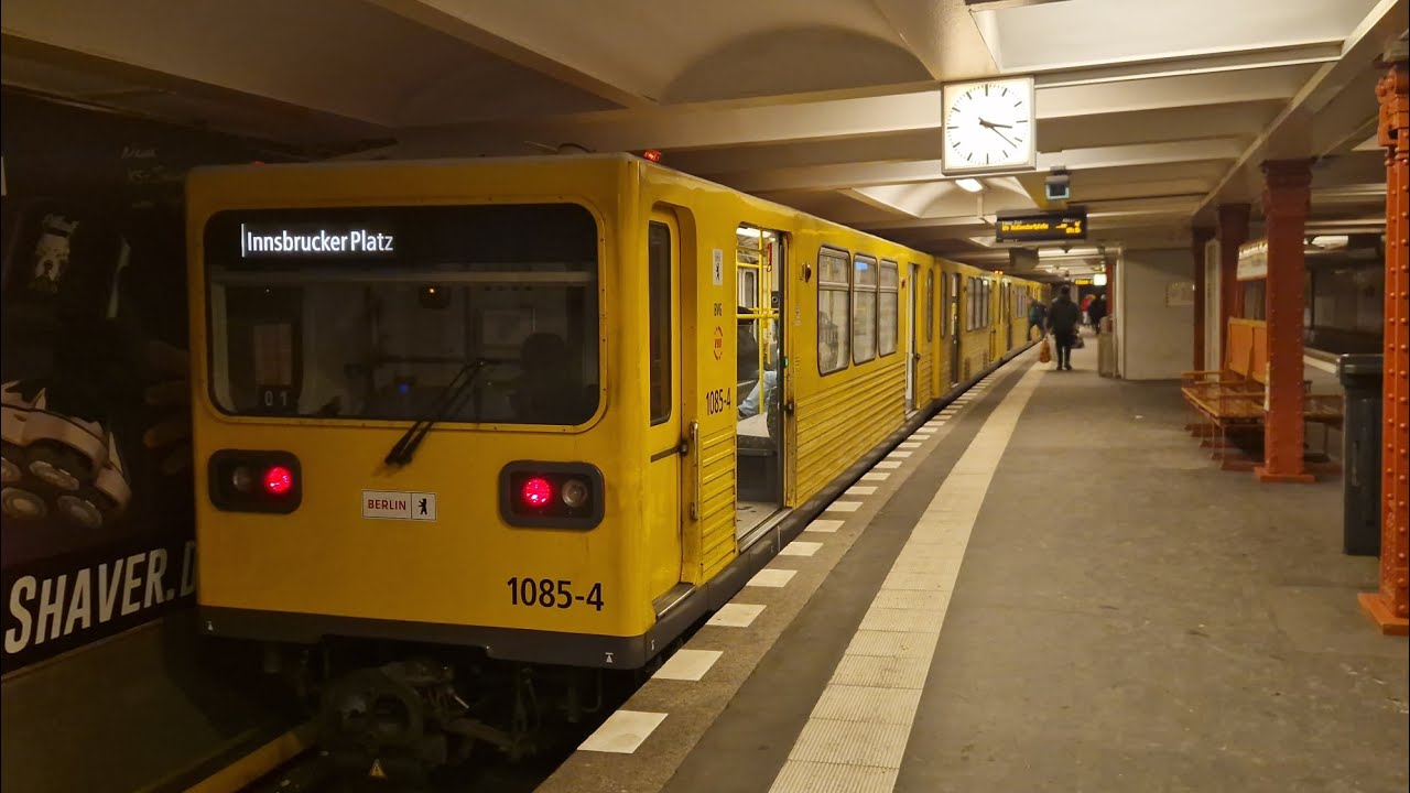 Mitfahrt Komplette U4 von Nollendorfplatz bis Innsbruckerplatz in GL1E 