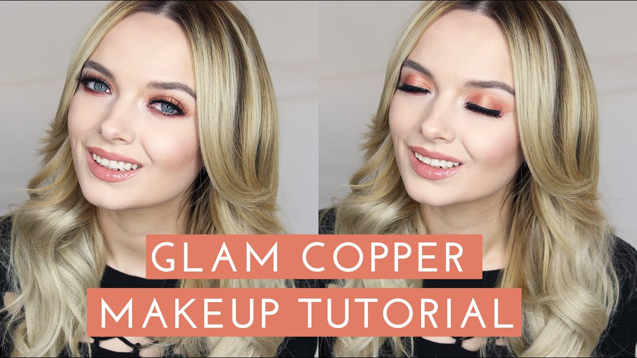 Easy Glam Copper Makeup Tutorial // MyPaleSkin