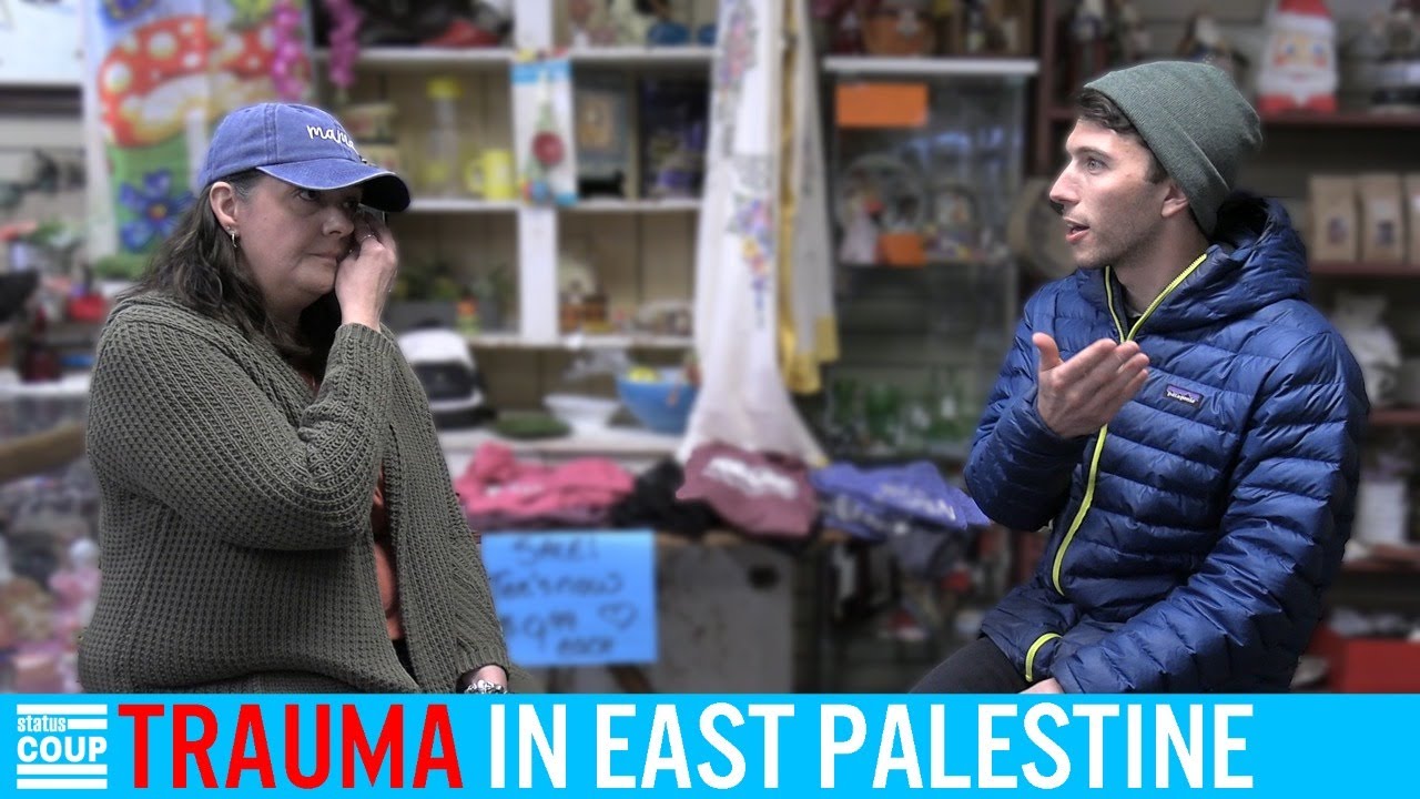 LIVE From East Palestine: TRAUMATIZED Resident, Business Owner Can Still See the Flames