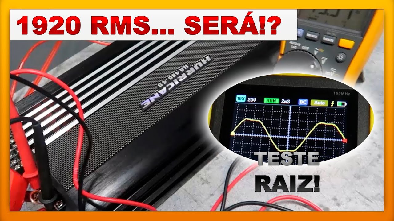 Módulo Amplificador Hurricane 480 4S 4 Canais 1920 RMS - Teste de Potência RAIZ em 60 Hz e Review