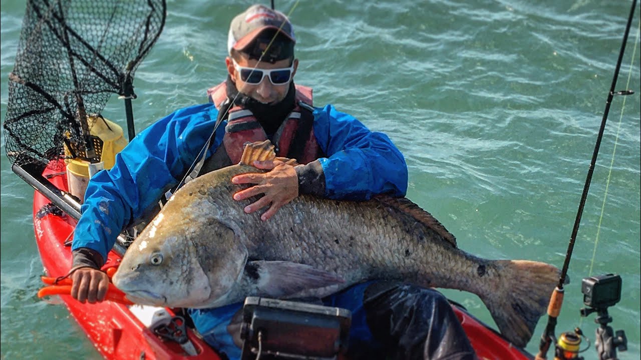 What A MONSTER! - BIGGEST Fish I Have Ever Caught From A Kayak