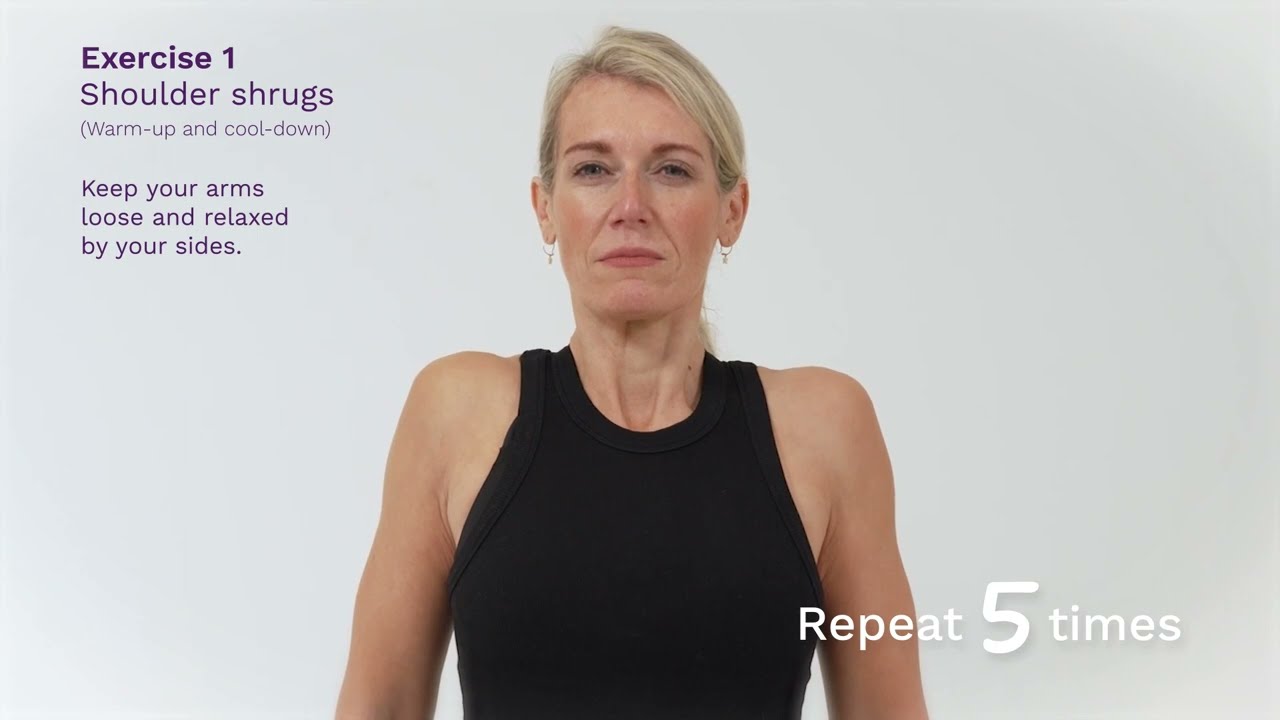 Exercise 1 &ndash; Warm Up & Cool Down Exercises After Breast Cancer Surgery | Breast Cancer Now