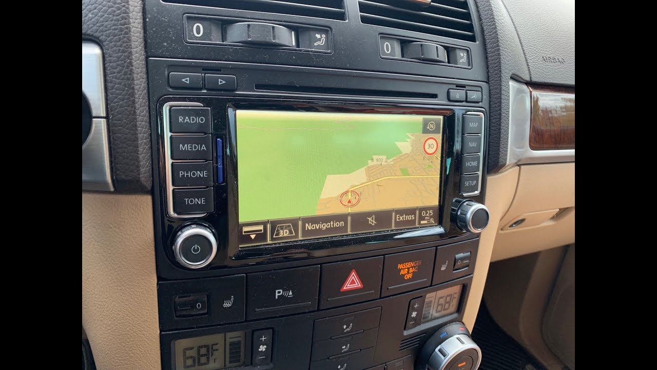 Обновление навигационной карты Touareg RNS 510 2009 года