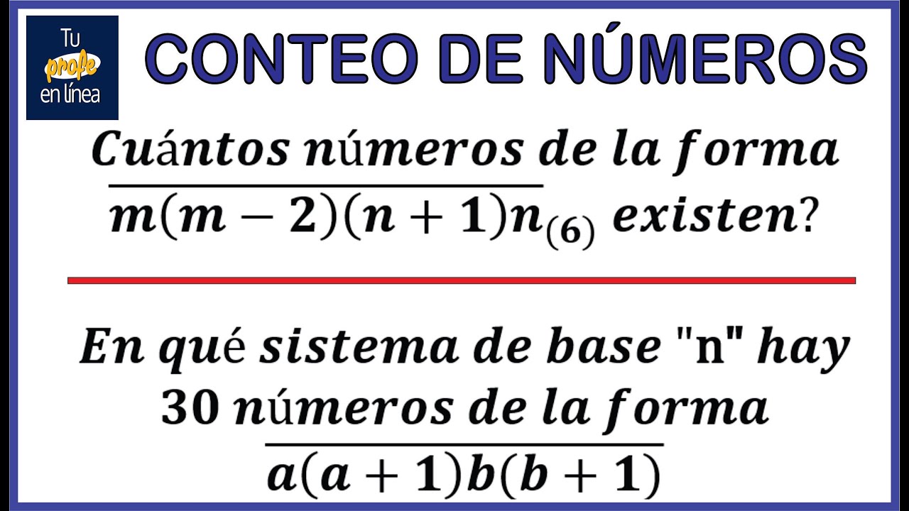CONTEO DE NÚMEROS