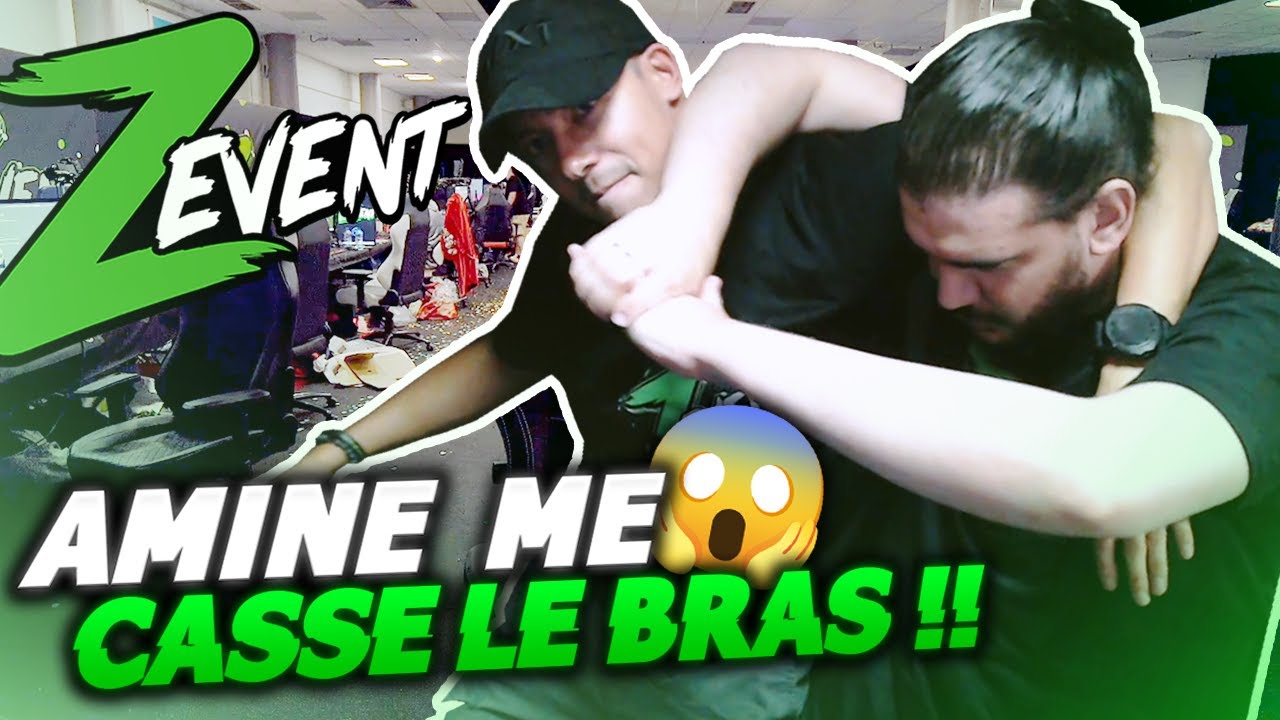 BAGARRE AVEC AMINE AU ZEVENT, JE LE METS AU SOL IL ME CASSE LE BRAS ☠️🤣🤣(FOU RIRE)
