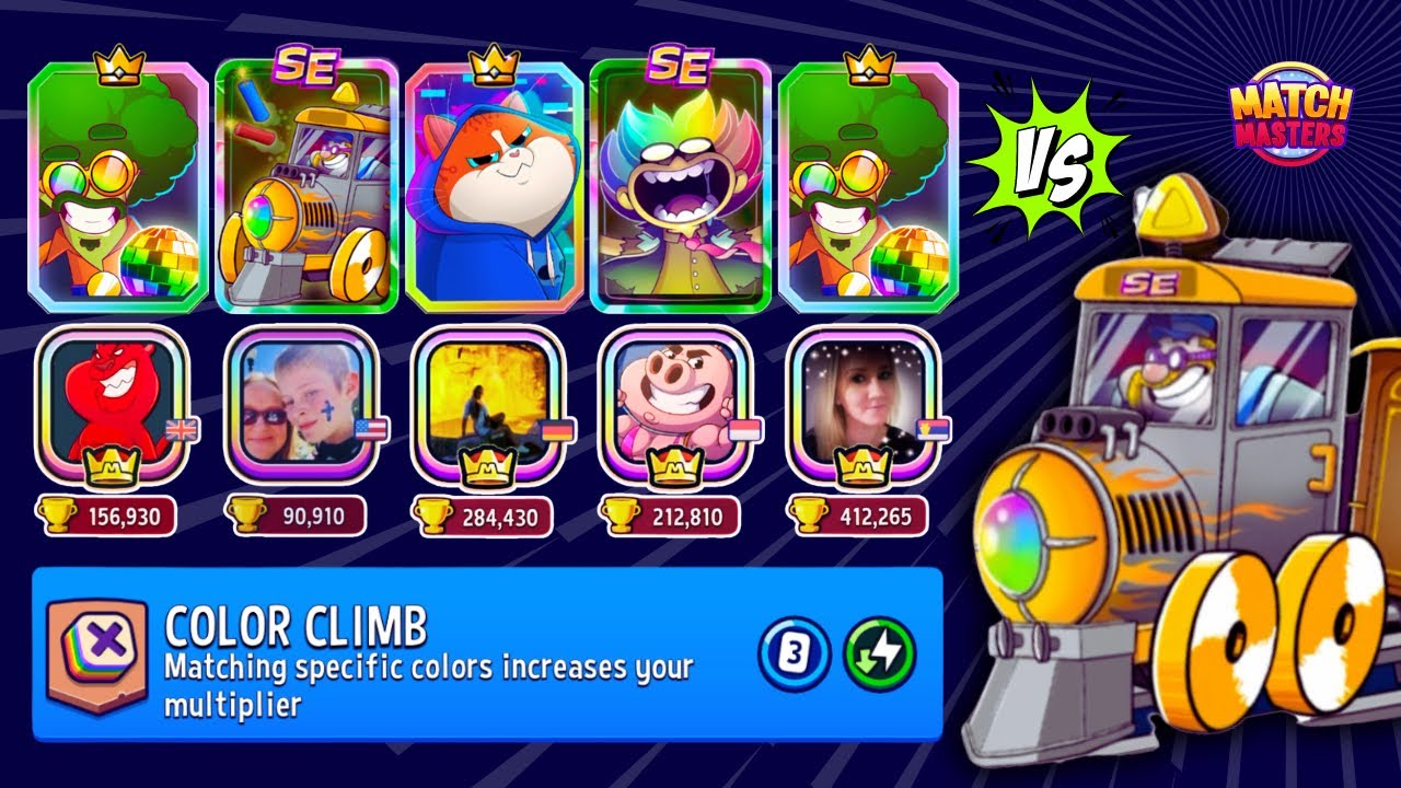 ~SE~ ALL ABOARD RUN OVER PREMIUM BOOSTERS | Match Masters Color Climb + Boosted