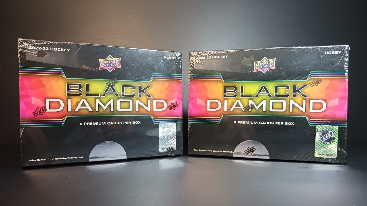 🗣 I LIKE👍 BLACK DIAMOND! 2022-23 Upper Deck Black Diamond 2 Box Break w/ a visit from MR. HOCKEY 🏒