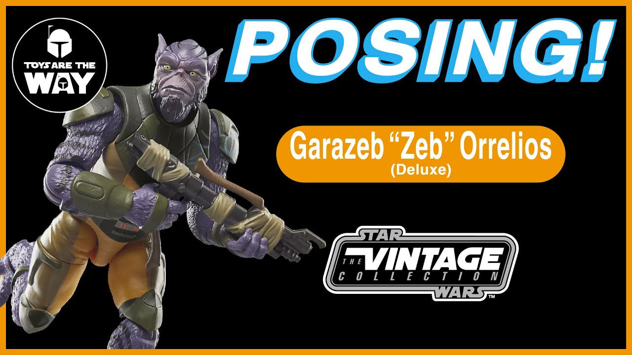 Star Wars The Vintage Collection Deluxe Zeb | Rebels | Action Figure Posing!