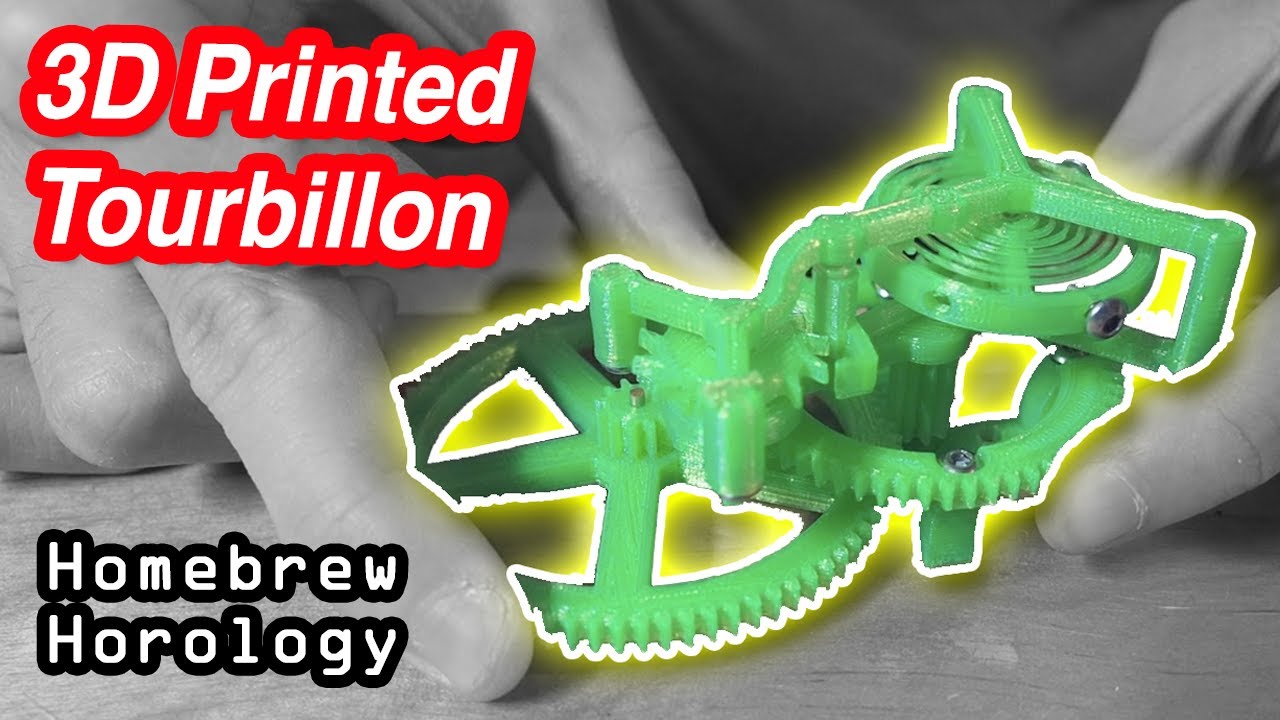 3D Printed Tourbillon Prototype | Homebrew Horology #7 | 3D Printed Clock and Watch Development