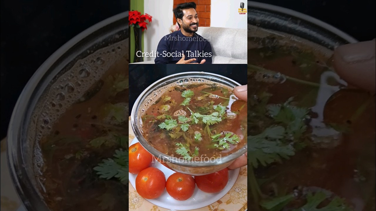 தக்காளி ரசம் Madhampatty Rangaraj favourite dish #rasam #tomatorasam #food #madhampattyrangaraj