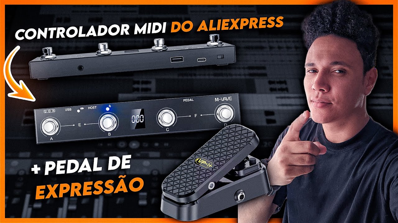 MVAVE CHOCOLATE + PEDAL DE EXPRESSÃO: MELHOR CONTROLADOR MIDI PRA GUITARRA DO ALIEXPRESS