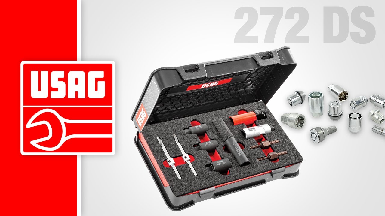 USAG 272 DS - Kit rimozione dadi e viti antifurto cerchi in lega