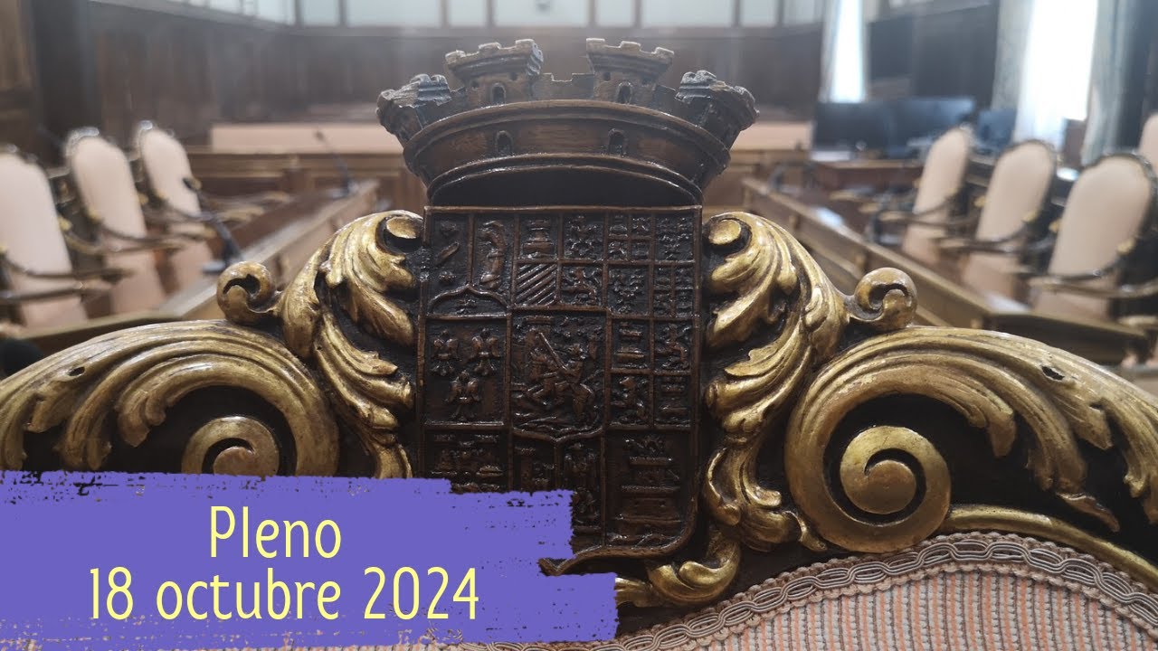 Pleno Diputación Guadalajara 18 octubre 2024