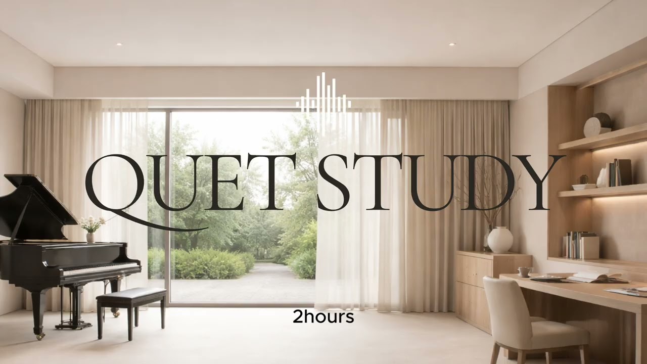 Calm Piano Music for Study & Cafe ☕ Soft Instrumental Focus