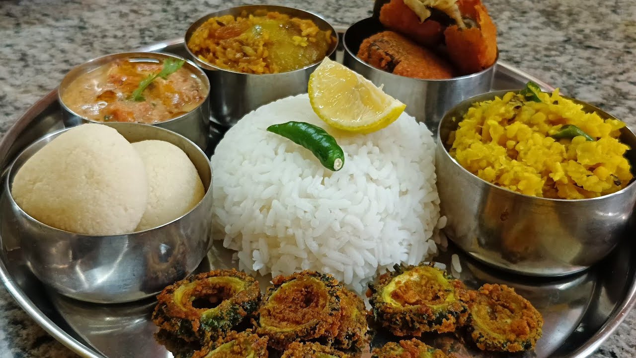 নতুন ধরনের নিরামিষ রেসিপির থালি/থালা /pure veg bengali thali @sankariskitchen1