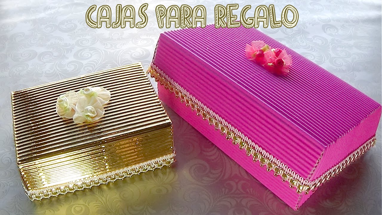 Cajas de regalo hechas con cartón │CandyBu