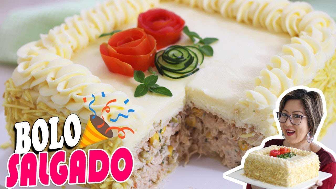 O BOLO SALGADO MAIS DELICIOSO DO MUNDO!!! SUPER CREMOSO E FÁCIL - DIKA DA NAKA PASSO A PASSO