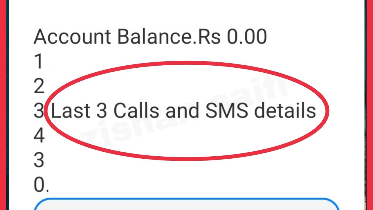 Check Vi Sim Card Last 3 Calls