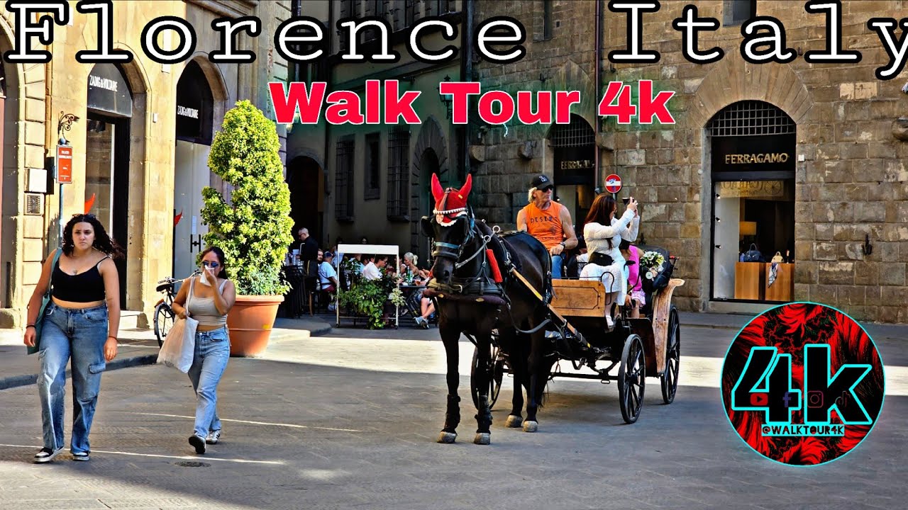🇮🇹 Florence Italy 🇮🇹 Street walking Tour 4k 60 Fps UHD 2025 🇪🇺