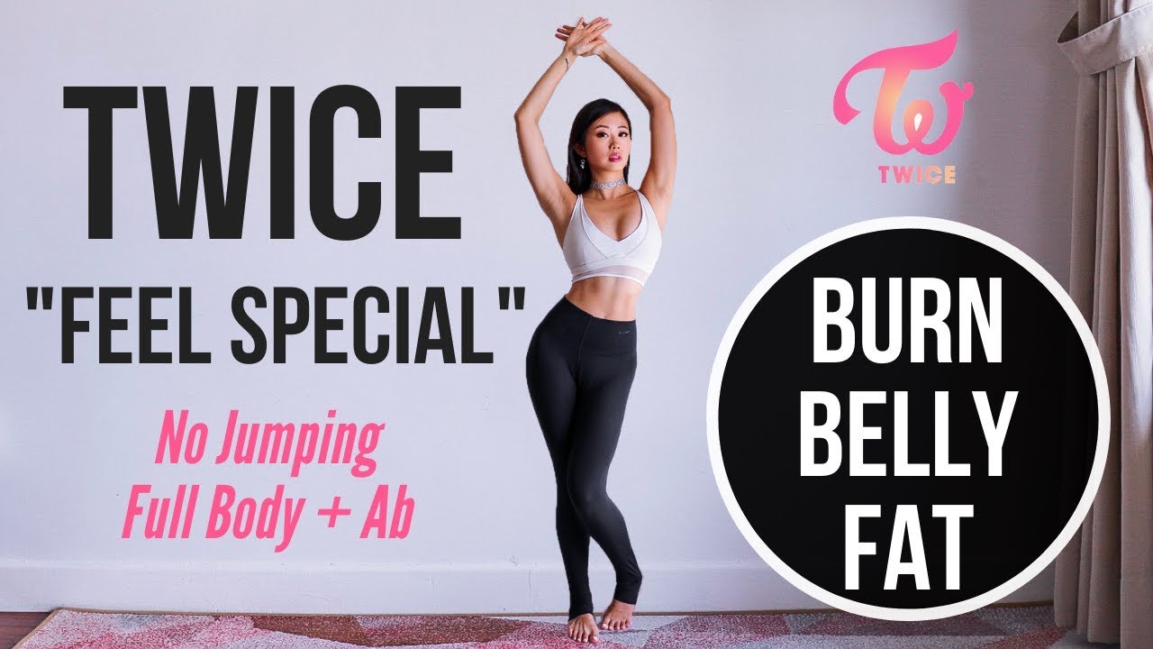 TWICE &ldquo;Feel Special&rdquo; Full Body + Ab Workout to Burn Belly Fat (No Jumping!) ~ Emi