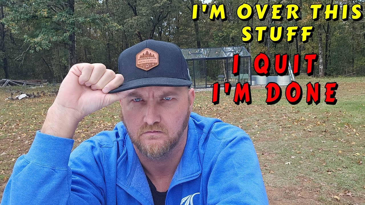 TIME TO MOVE ON I QUIT |tiny house, homesteading, off-grid cabin build DIY HOW TO tractor tiny cabin