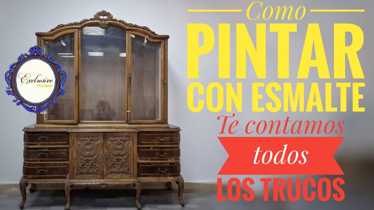 Como PINTAR una VITRINA con ESMALTE. Te contamos todos los TRUCOS!
