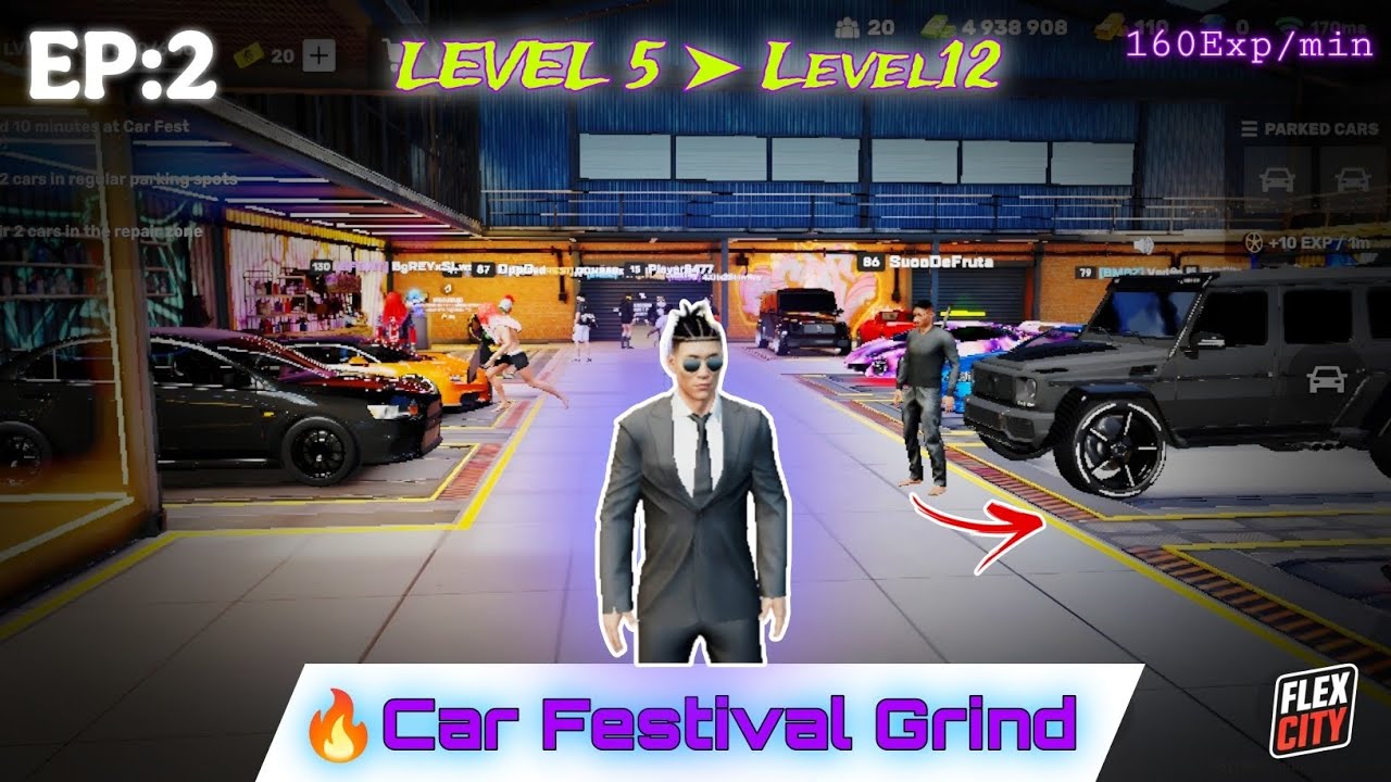 Car Festival GRIND to Level 12! 🚗💨 | Flex City EP 2 | AKVERSE