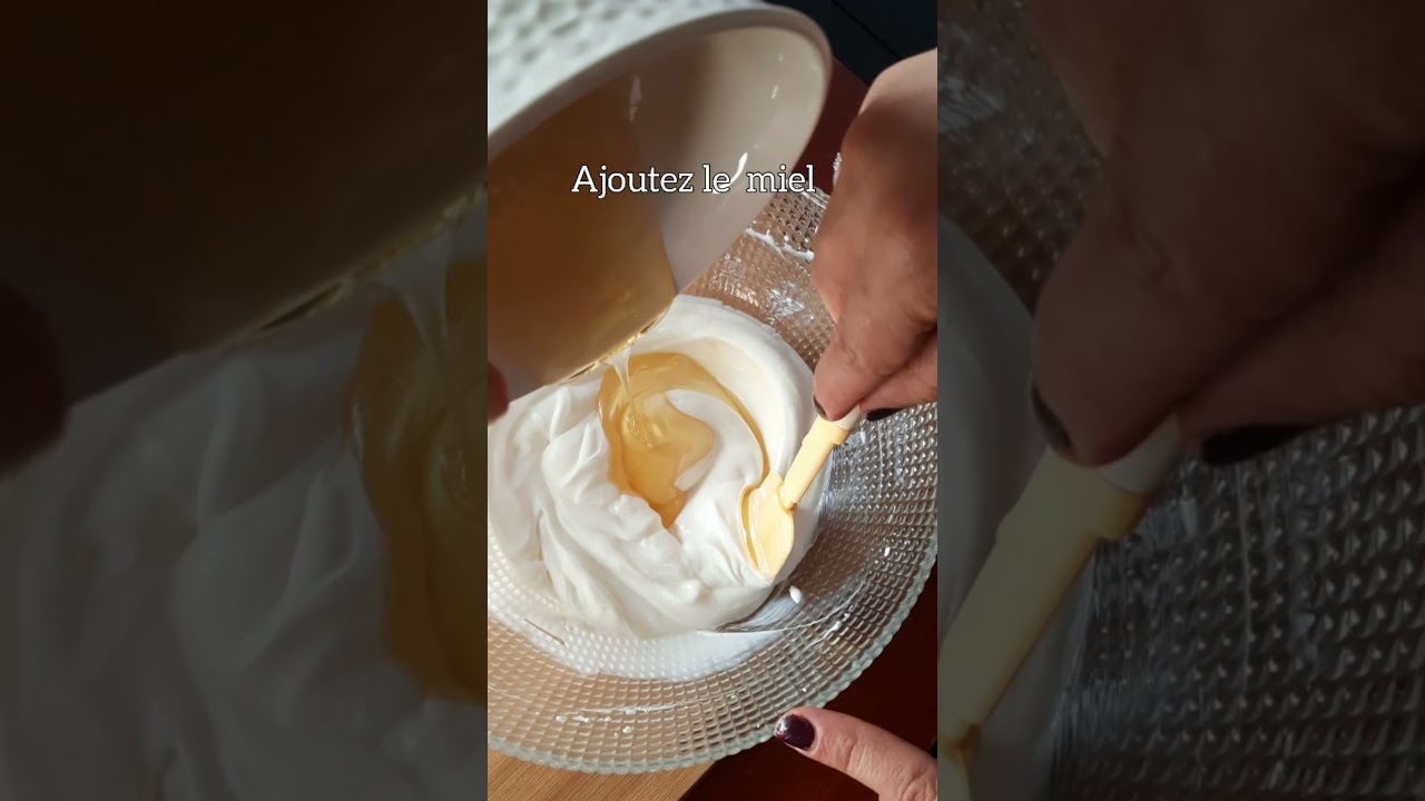 mousse de fromage blanc aux fraises.