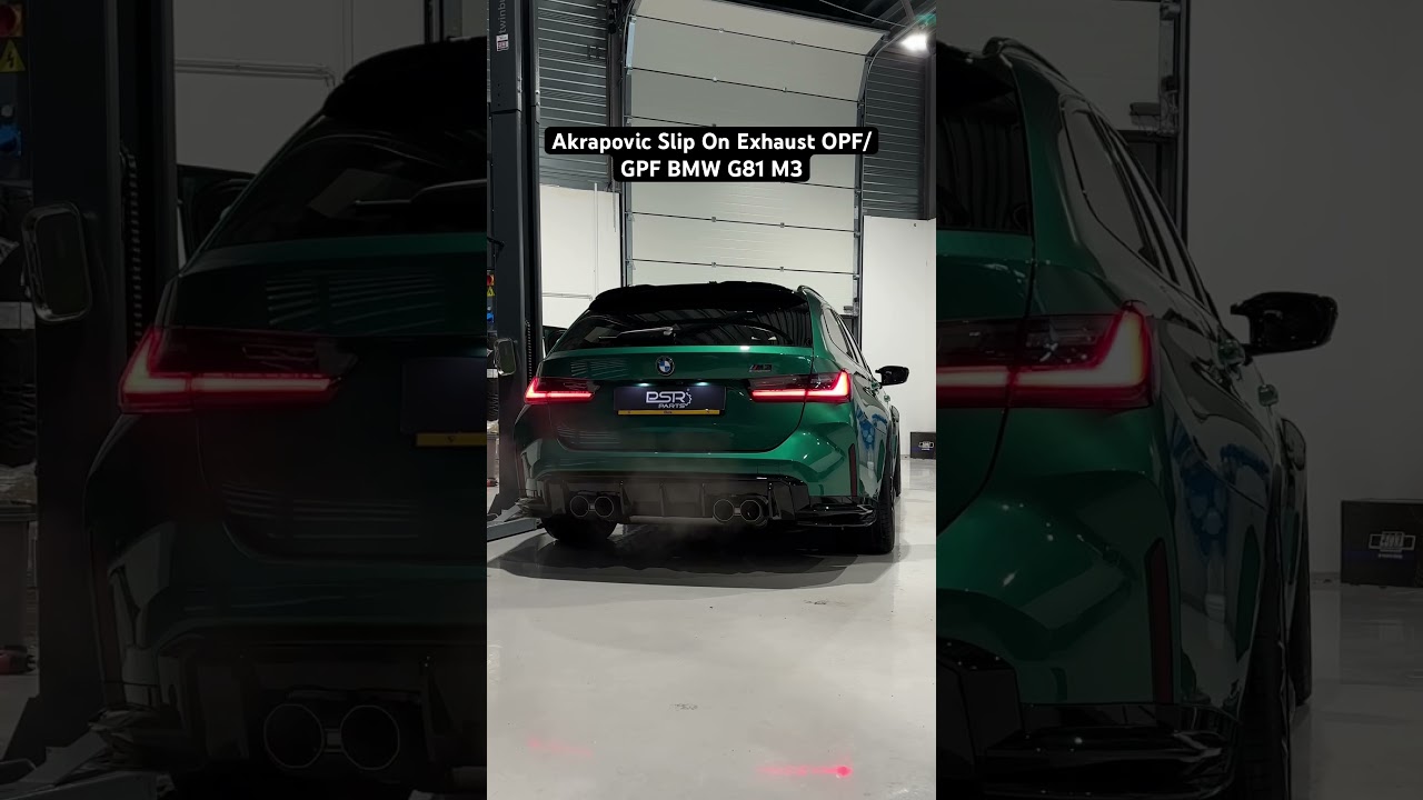 BMW G81 M3 Akrapovic GPF OPF Slip On Exhaust Sound