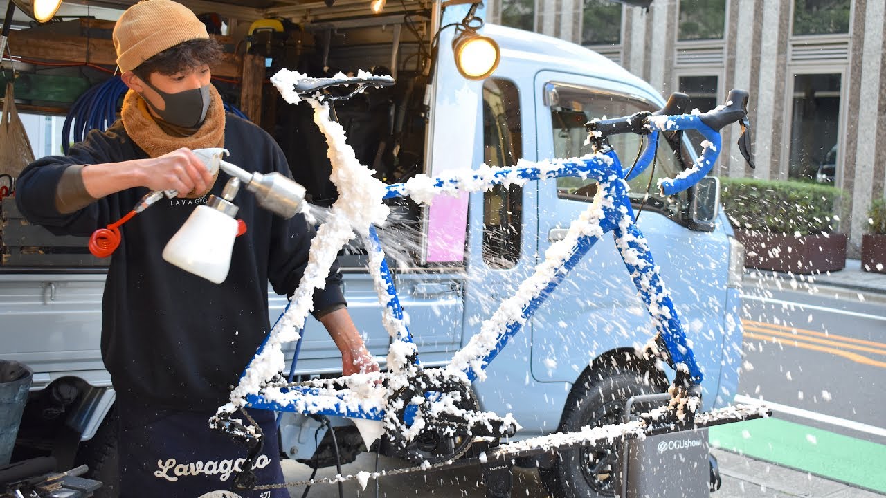 プロのロードバイク洗車テクニックを拝見 ラバッジョとコラボしたイベントを開催