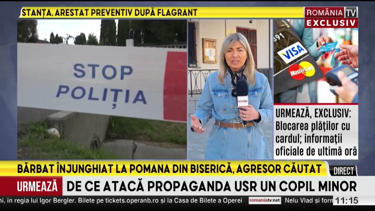 Bărbat înjunghiat la biserică după o ceartă pentru pomană