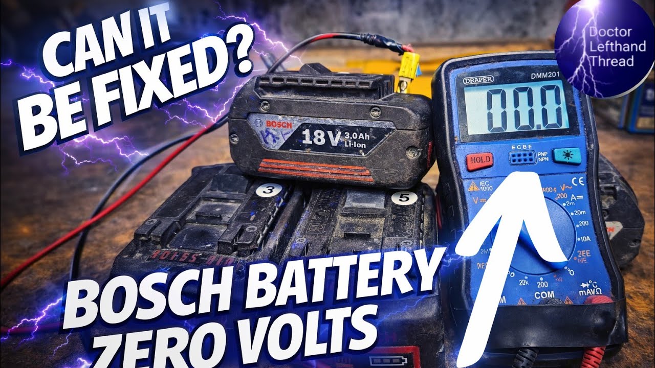 Аккумулятор Bosch 18 В показывает НУЛЕВОЕ напряжение – можно ли это исправить? | Объяснение проце...