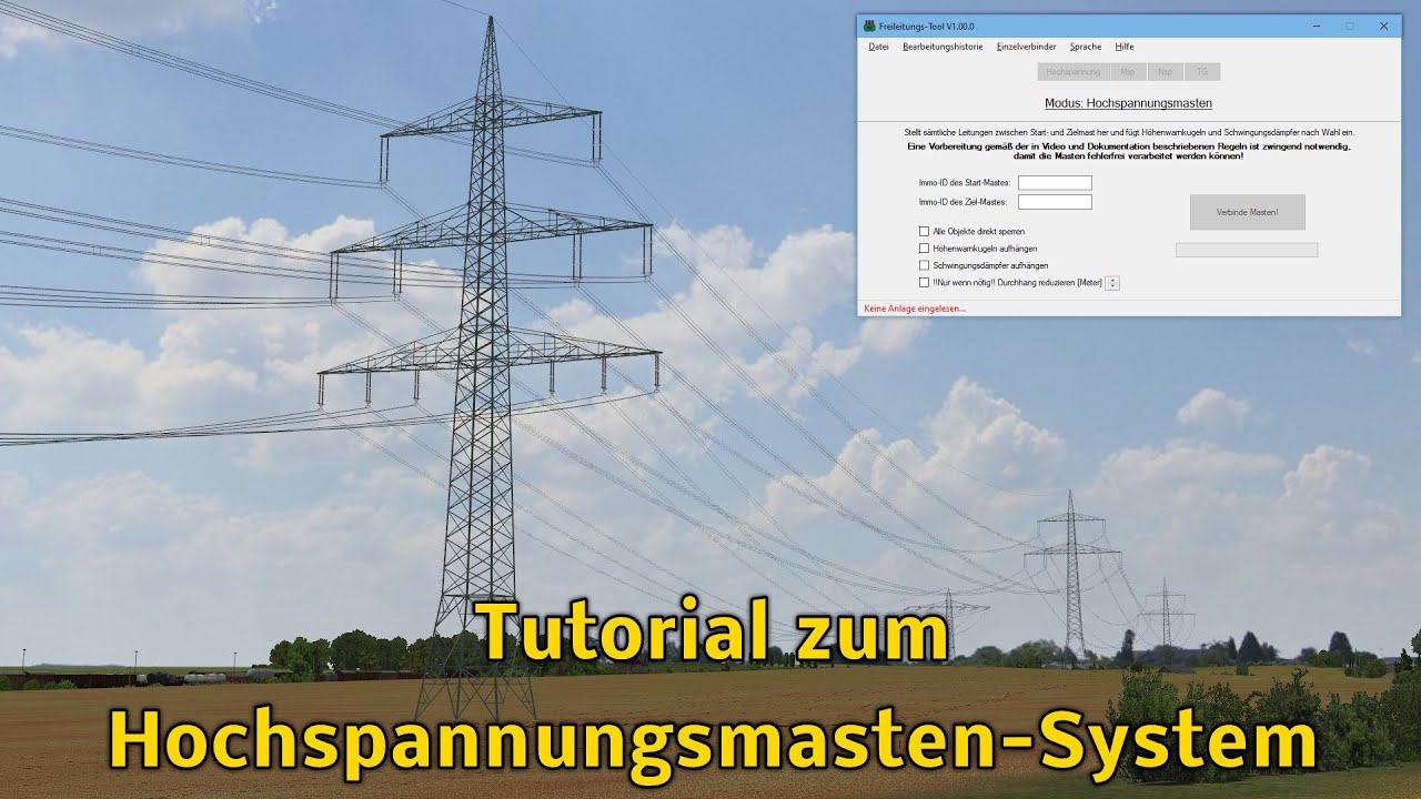 Tutorial zum Hochspannungsmastensystem TU1 | Ausführliche Version