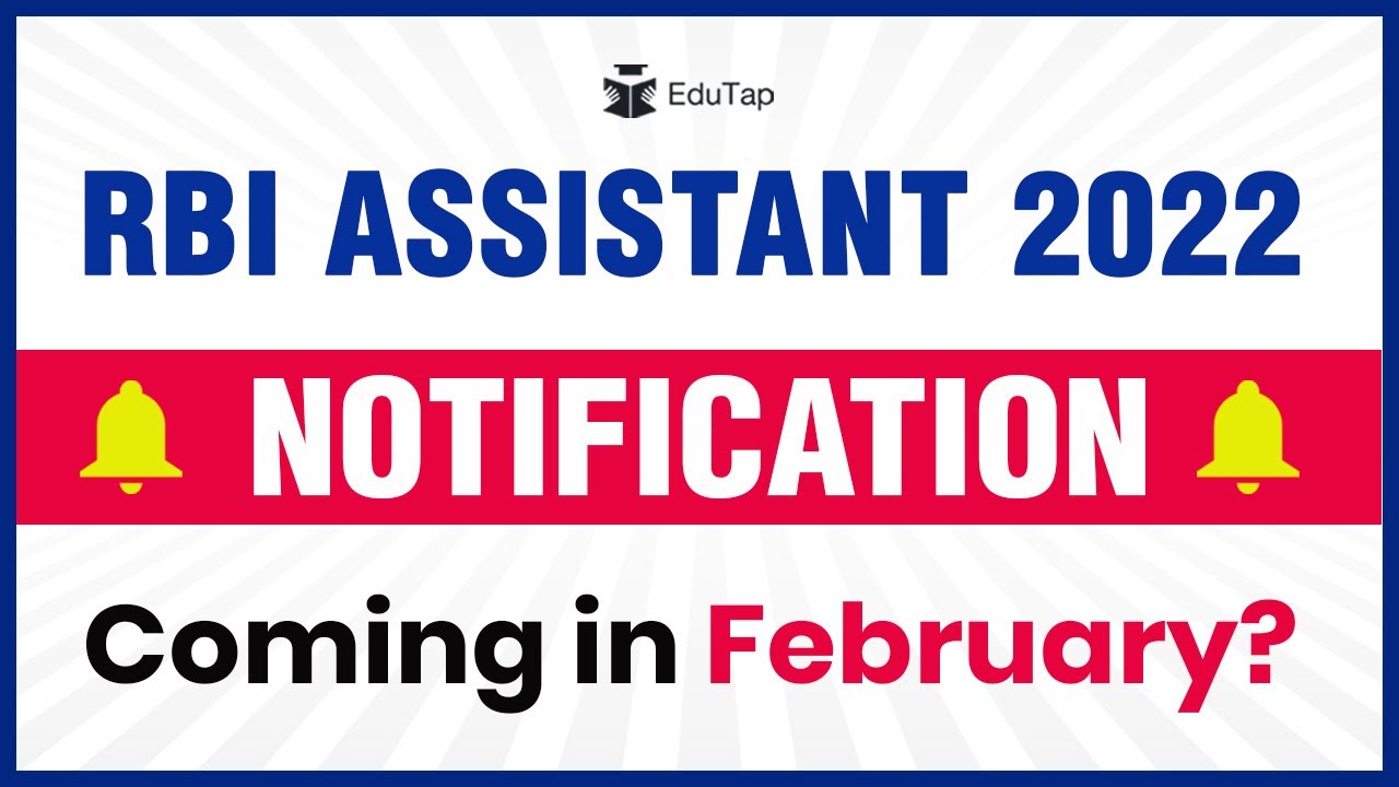 Big Update on RBI Assistant 2022 Notification | RBI Assistant 2022
