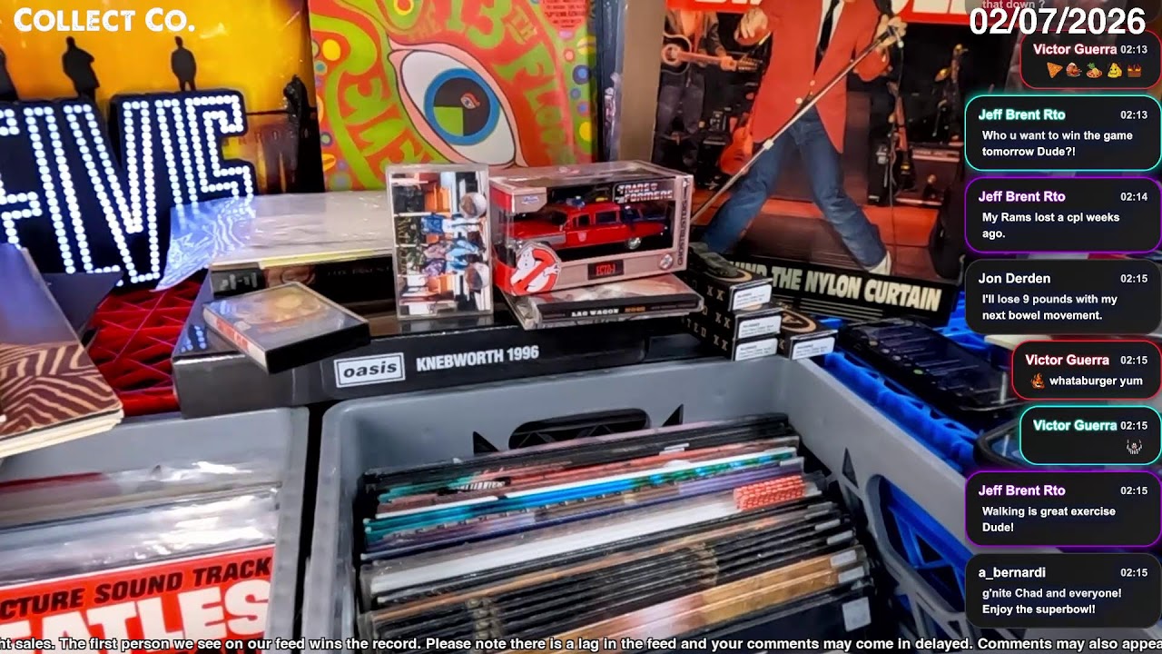 LIVE Vinyl Record Sale (Saturday, 02/07/2026)