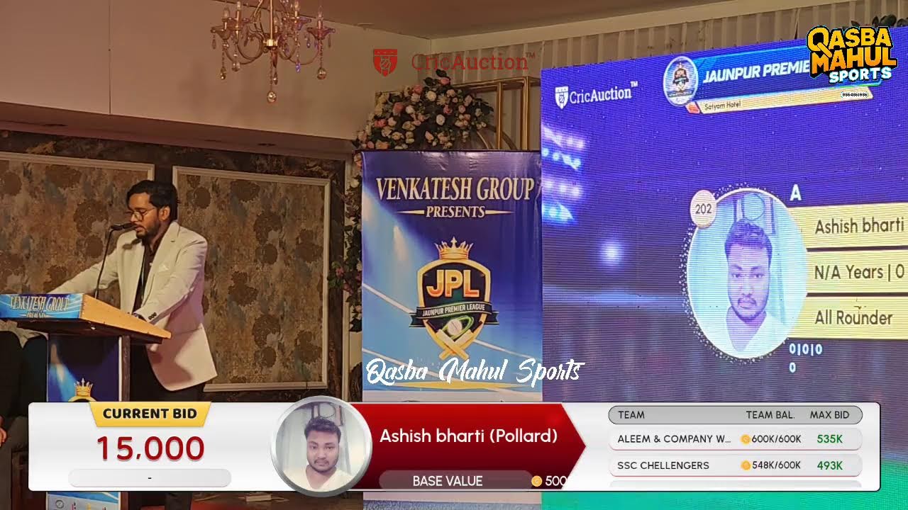 Jaunpur Premier League (JPL) Auction