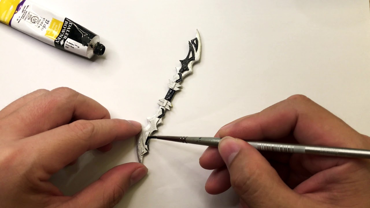 Mini Double-bladed Sword - part 3 (DIY / how to make) 4k, 双刃剑, 両刃の剣, 양날 칼, Меч с двумя лезвиями