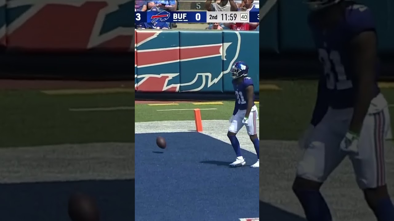 Jaxson Dart SNIPES his 1st TOUCHDOWN Giants vs Bills preseason 