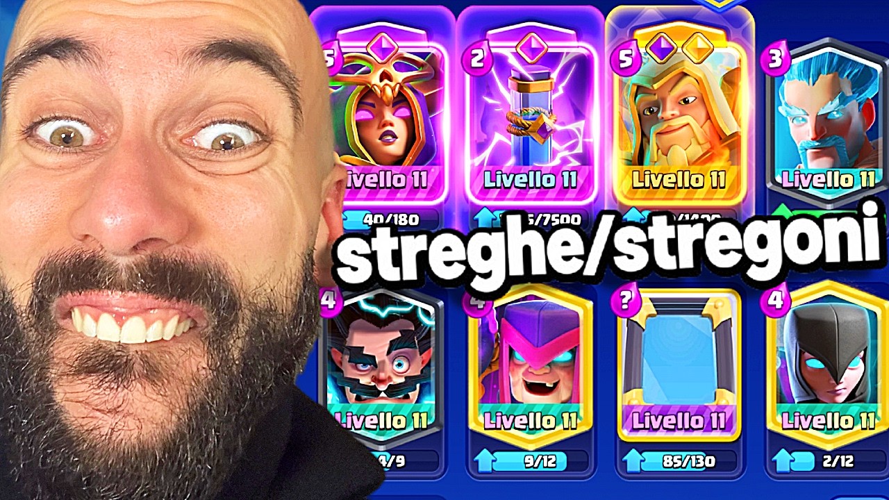 SOLO STREGHE E STREGONI! 🧙‍♂️🧙‍♀️ IL MAZZO MAGICO PIÙ FOLLE DI CLASH ROYALE!