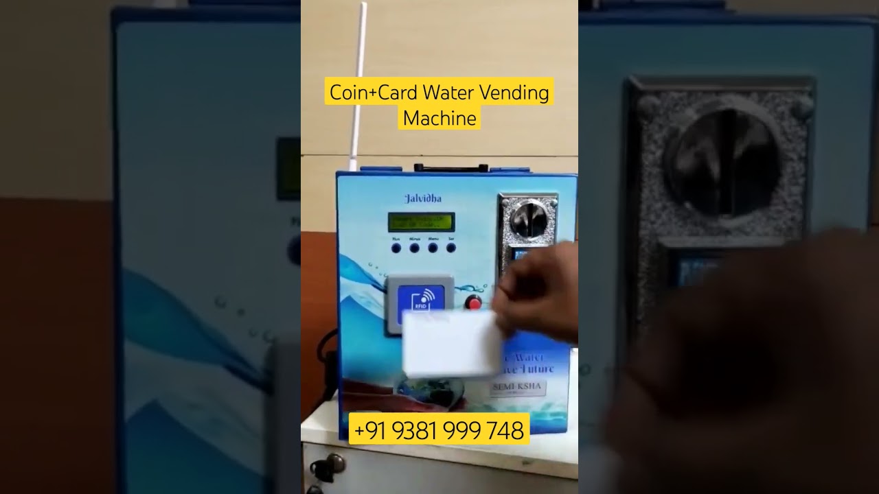 Card+Coin Water Vending Machine (Water ATM)