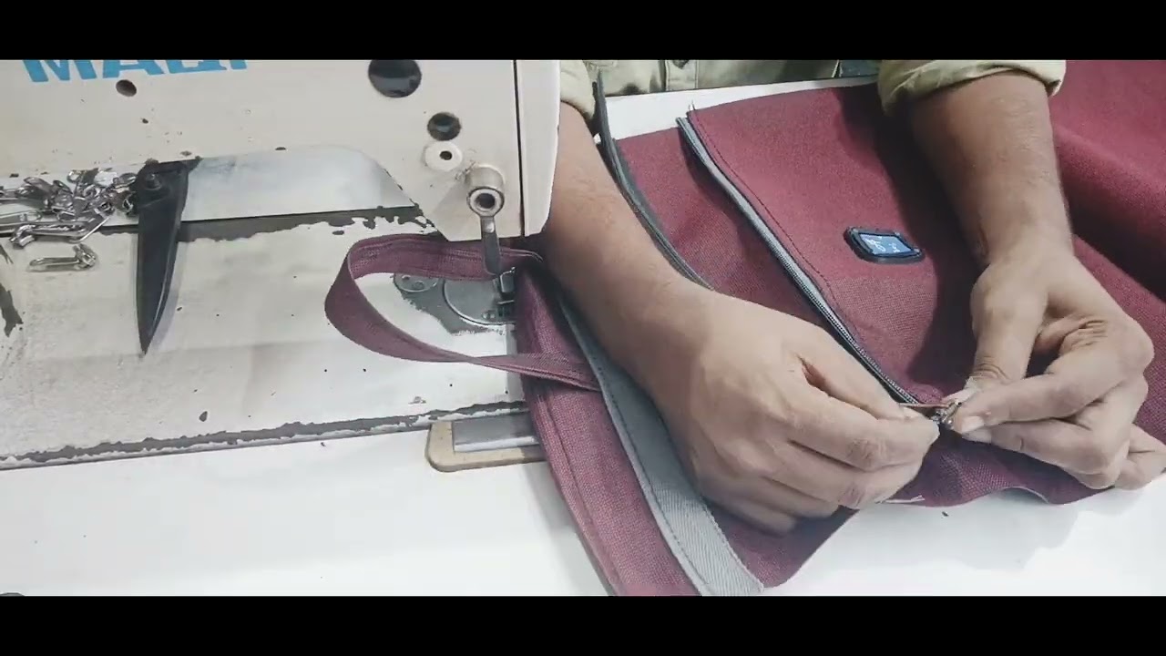 Small hand carry bag stitching