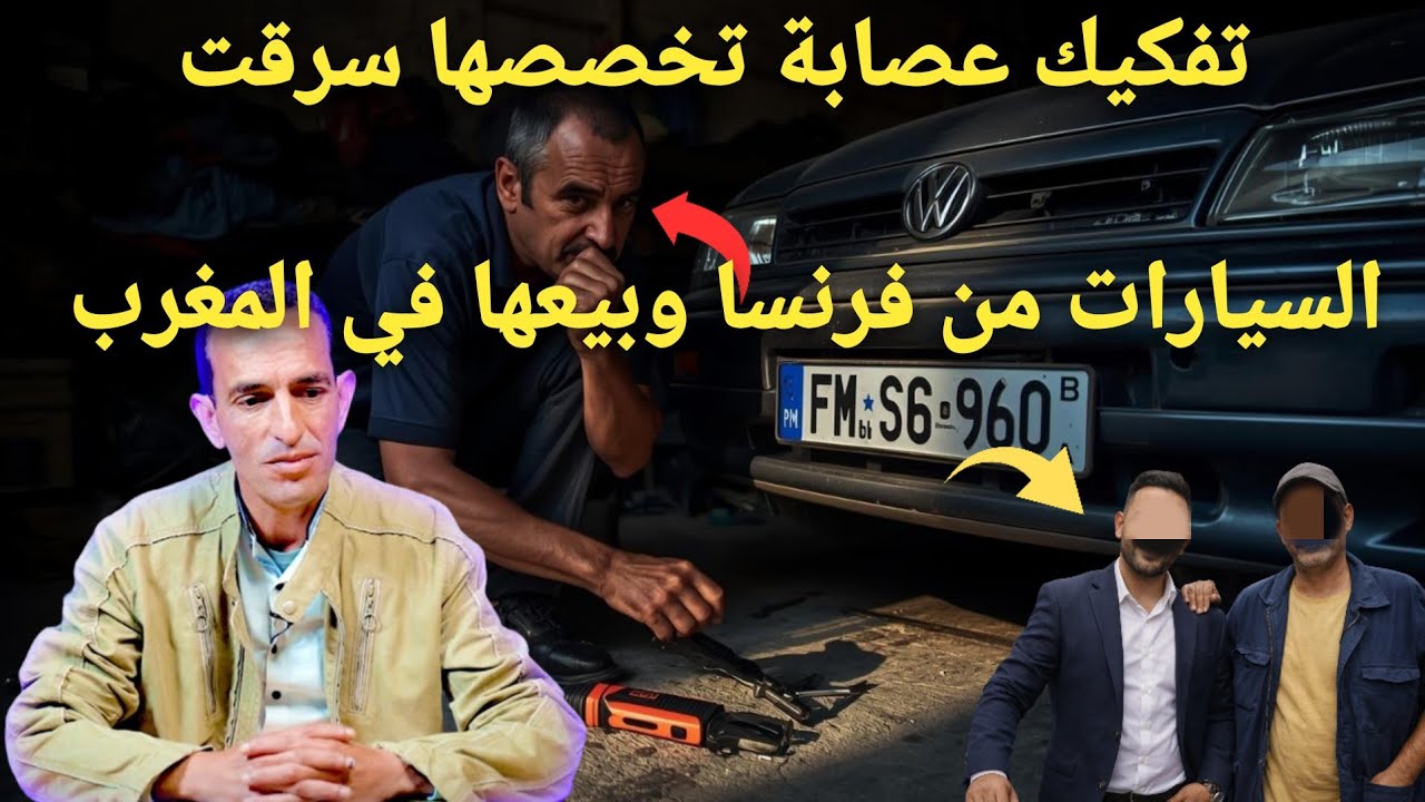 أشخاص يسرقون سيارات من فرنسا و يبيعونها في المغرب طحو بي طريقه لا تخطر على بال  