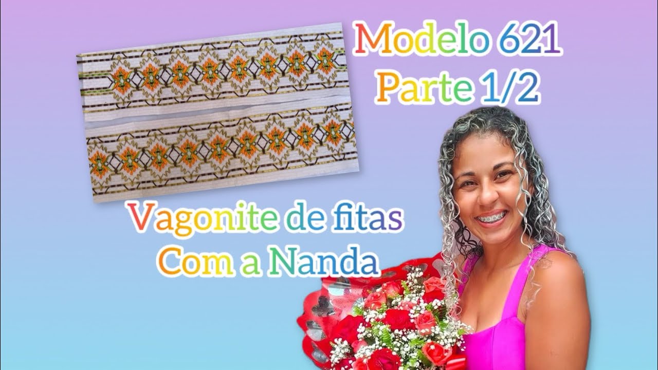 Vagonite de fitas para aplicação em toalhas modelo 621 parte 1/2