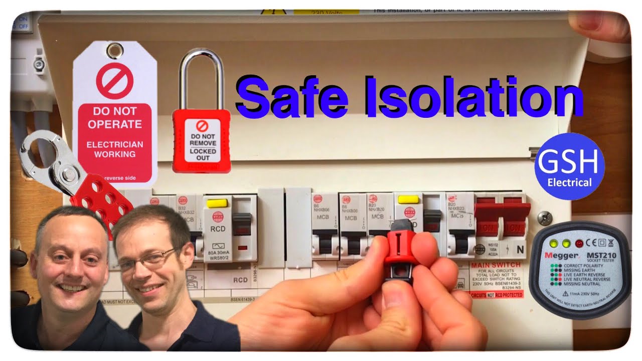 How to Safely Isolate a Single Phase Socket Circuit Using a Plug In Voltage Indicator and Lock Off
