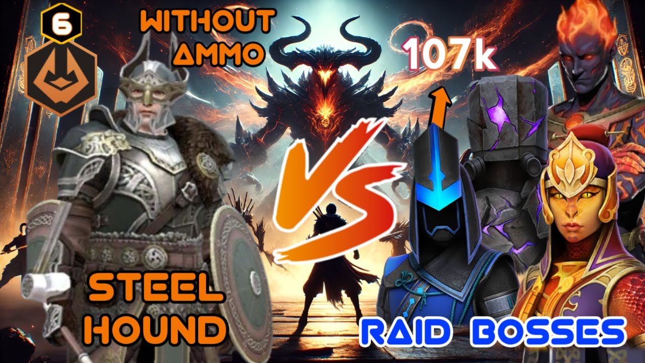 Steel Hound vs All Raid Bosses Part 1 | Best Trick & Perks | Shadow Fight 3 Gameplay
