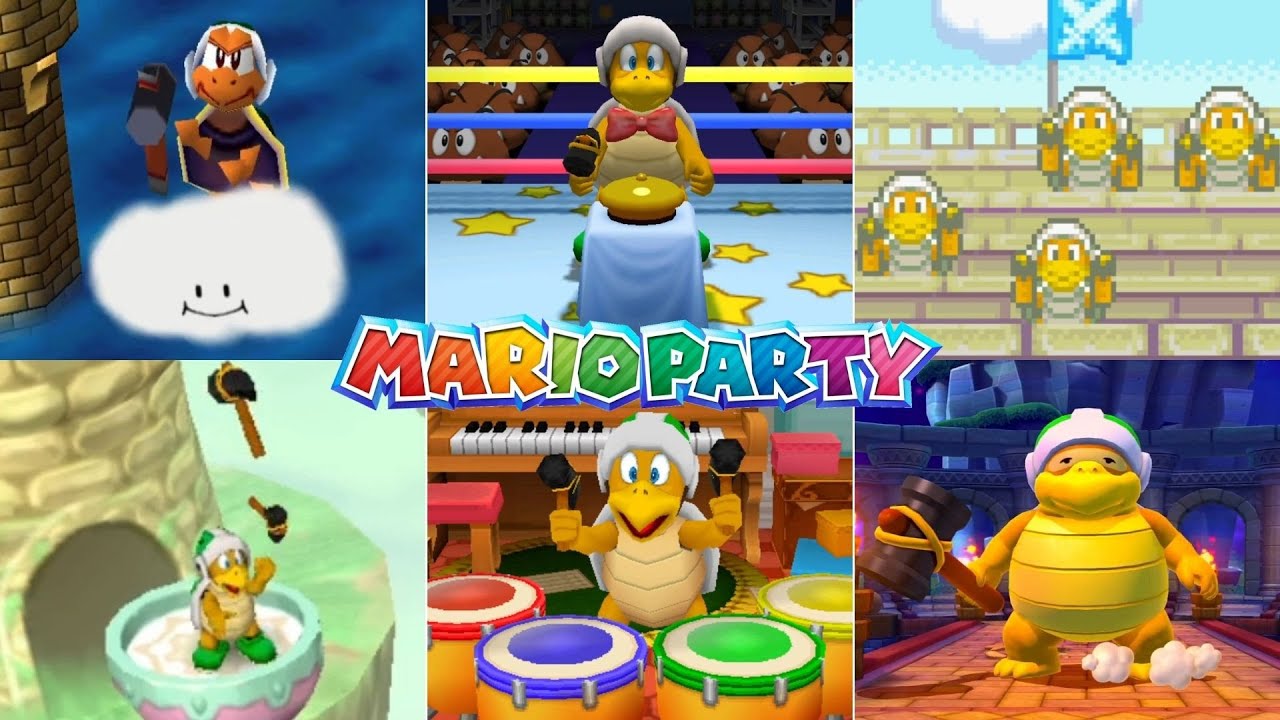 Evolution Of Hammer Bro Minigames In Mario Party Games [1998-2016]
