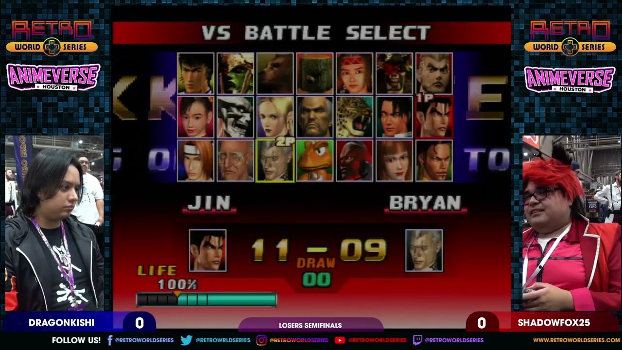 DragonKishi против ShadowFox25o (полуфинал проигравших) - Tekken 3 - Animeverse Houston 2026