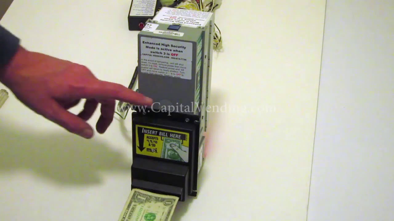 Prevent Vending Machine Dollar Bill Acceptor Validator Hacking & Stealing on Mars MEI AE / VN 2000