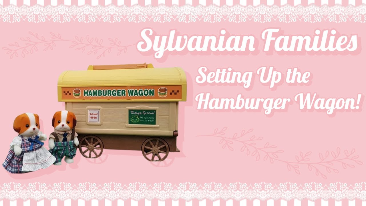 Let's Set Up the Sylvanian Families / Calico Critters Vintage Hamburger Wagon!